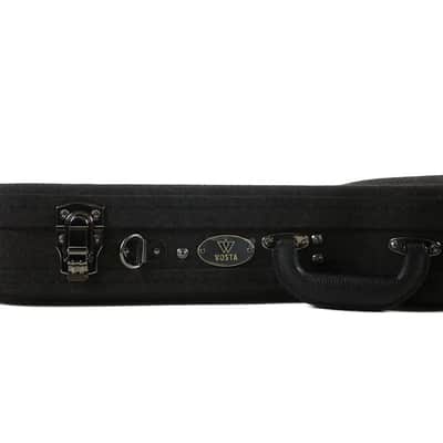 Vosta Black Archtop Wood Tenor Ukulele Hardshell Case image 5