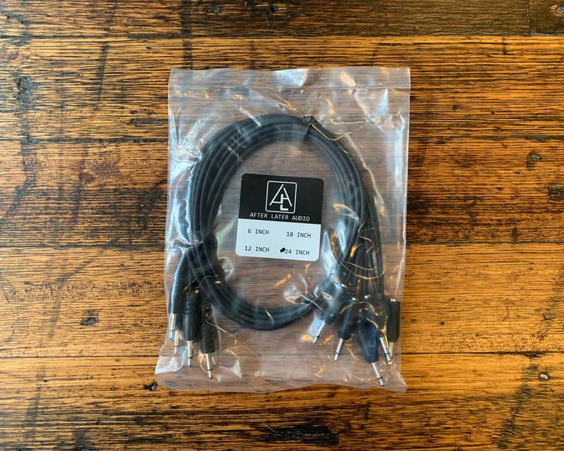After Later Audio 60cm Single-end Stackable Patch Cable 5 Pack - Black image 1