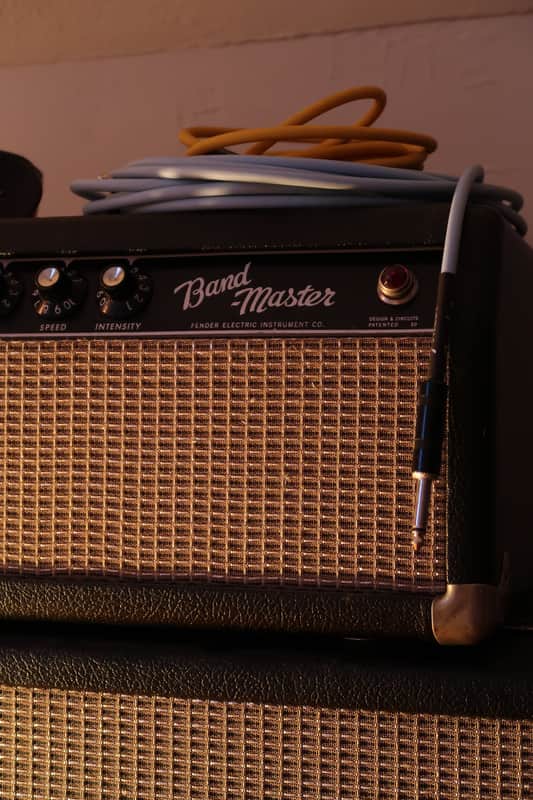 Fender Black Panel Bandmaster 40-Watt 2-Channel 2x12" Piggyback Guitar Amp 1963 - 1967 image 1
