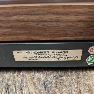 Pioneer PL-A45D Turntable with Shure M91ED Cart for Local Pick Up in Milwaukee WI image 7