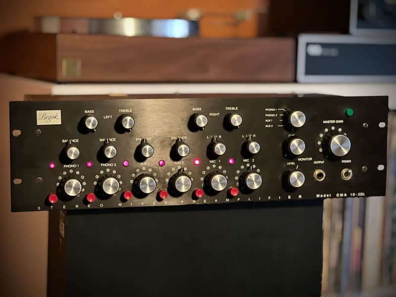 Bozak CMA-10-2DL Stereo Rotary DJ Mixer / Phono Preamplifier 1970s