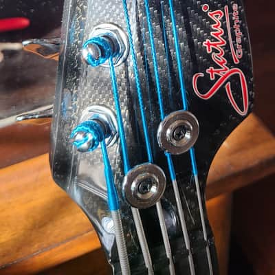 Status Graphite 5 String Fretless T Bass Blue Burst image 5