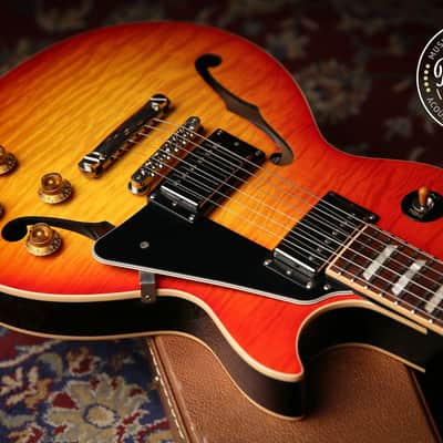 2015 Gibson USA Memphis Les Paul ES Semi Hollow Cherry Sunburst image 2
