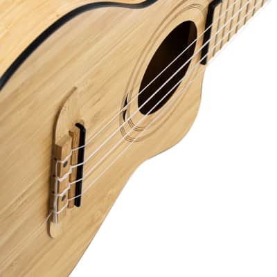 Ortega RUNAB-TE Bamboo Series Solid Bamboo Top & Neck 4-String Tenor Acoustic-Electric Ukulele w/Gig Bag image 12