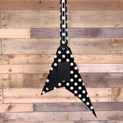 Jackson Custom Shop Randy Rhodes Electric Guitar Black w/ White Polka Dots & Case image 5