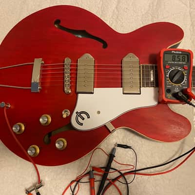 Epiphone Casino Guitar Red and Black Color 2024 image 14