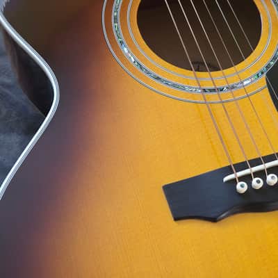 1999 Guild USA JF65-AB Jumbo Acoustic Guitar - Antique Burst Finish + Original Hard Case image 6