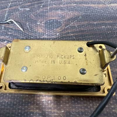 90s DiMarzio Super Distortion DP100 Humbucker Pickup F Space Black image 4