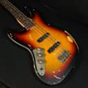 Vintage LV74MR Icon Distressed Lefty JP Fretless 4 String Bass