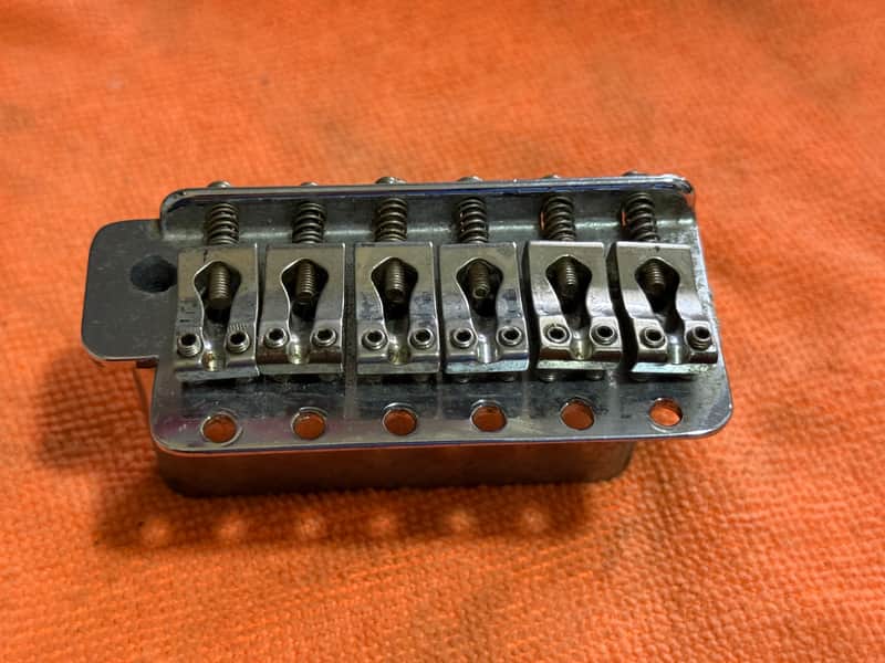 CHROME 1970s Vintage Fender Stratocaster BRIDGE w/ GOTOH Saddle image 1