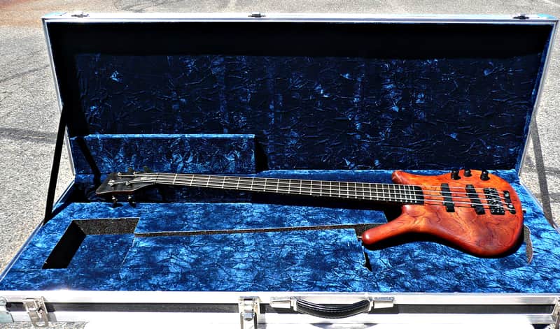 Warwick Thumb ​NT4  - 4 String Neck Thru Bass Guitar with ​Custom Ordered Calzone ATA ​Deluxe Bass Flight Case - PV Music Guitar Shop Setup and Tested - Plays / Sounds / Looks Great image 1