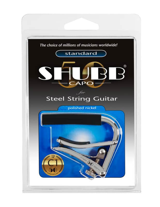 Shubb C1 Steel String Guitar Capo, Nickel image 1
