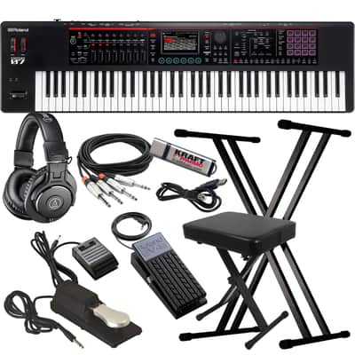 Roland Fantom-07 Workstation Keyboard - Key Essentials Bundle