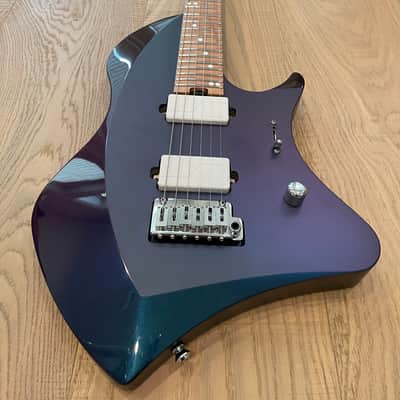 Abasi Concepts Larada Master Series USA 2022 DAT PVRP Purple / Blue - Roasted Flamed neck image 1
