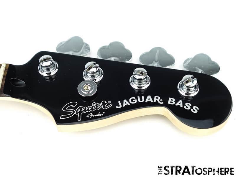 Fender Squier Vintage Mod Jaguar Jag Bass NECK & TUNERS Rosewood Black Short image 1