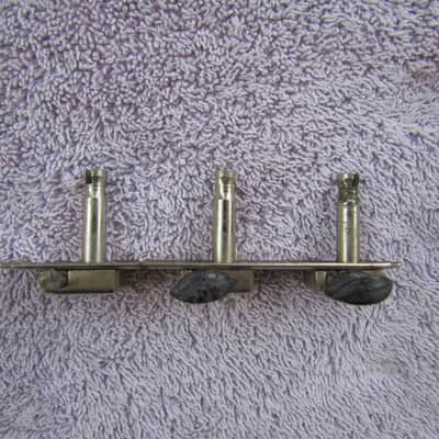 Kluson Single Line 3 On A Strip Tuning Machines Bass Side Only Needs Buttons 1950's Black Buttons image 4