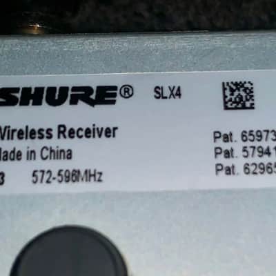 Used Shure SLX4 Wireless Receiver only with power supply image 4