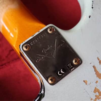 Fender Custom shop'61 Heavy Relic Sonic blue Over sunburst 2024 image 9