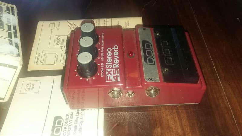 DOD FX45 Stereo Reverb, 1985 analog  BBD reverb image 1