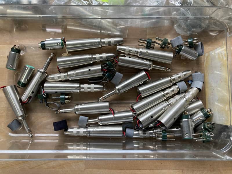 Box of XLR and 1/4in Adaptor/Cable PARTS image 1
