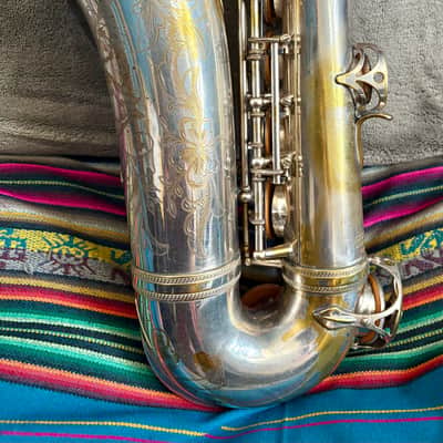 SELMER Balanced Action Alto saxophone JUST OVERHAULED 1938 - Silver plated Bild 4