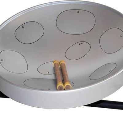 Panyard JJ Jumbie Jam Steel Ready to Play Kit-Silver G-Major with Table Top Stand-Made in USA (W1084) image 1