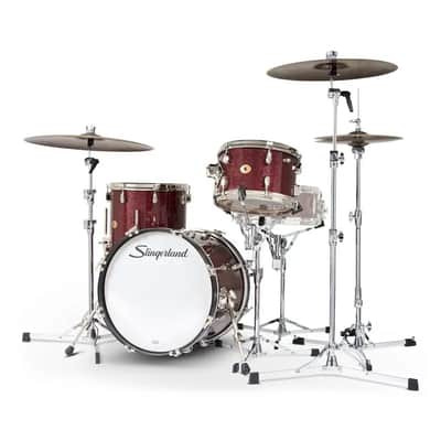 Slingerland Radio King 3pc Drum Set 18/12/14 Maroon Glass image 2