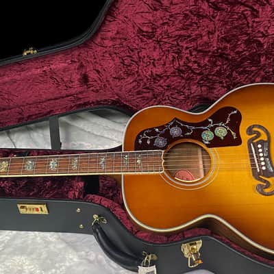 NEW! ! Gibson Custom Acoustic SJ-200 Elegant Koa Acoustic-Electric Guitar - Honey Burst - Authorized Dealer - 5.25 lbs - G07704 image 14