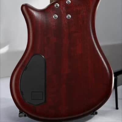Warwick Pro Series Thumb BO-5 String-Burgundy Red Transparent Satin image 15