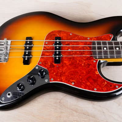 Fender JB-62 Jazz Bass '62 Reissue MIJ 1994 Sunburst Japan w/ Hard Case image 5