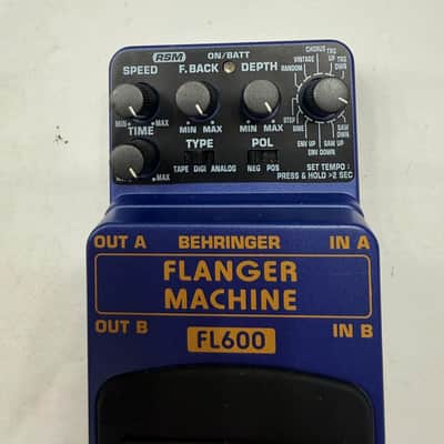 Behringer FL600 Flanger Machine Stereo Guitar Effect Pedal imagen 2