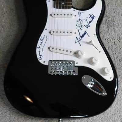 Fender Squier Affinity Series Stratocaster -- Signed by Winter Brothers and Rick Derringer ! image 9