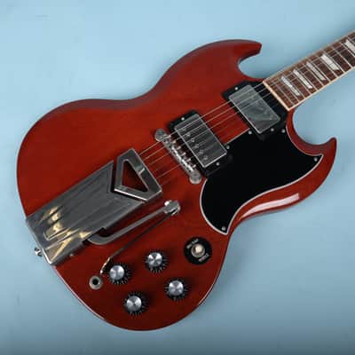 2020 Gibson SG Standard '61 Sideways Vibrola Vintage Cherry image 11