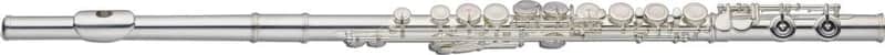 C Flute, closed holes, offset G, split E, silver plated image 1