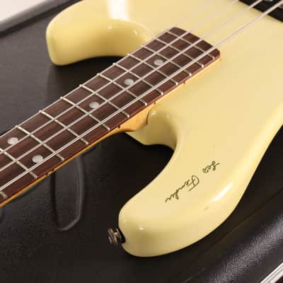 1991 G&L L-2000 Commemorative Leo Fender Signature Bass White image 8