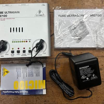 Behringer Tube Ultragain MIC100 Vacuum Tube Preamp with Limiter