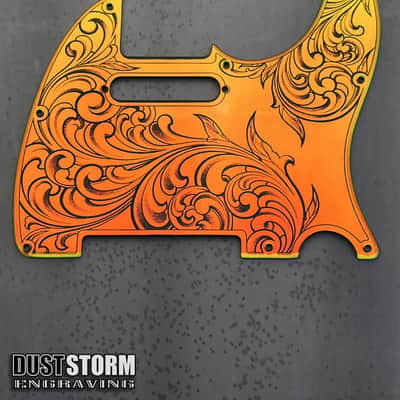 Telecaster 8 Hole Pickguard Acrylic Iridescent Gold Mirror Guitar Scratch Plate for Fender American/Mexican Standard Tele Cut for Modern Style Parts image 6