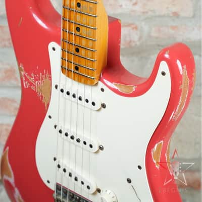 FENDER CUSTOM SHOP Stratocaster 1956 Reissue Relic - 2013 - Fiesta Red image 14