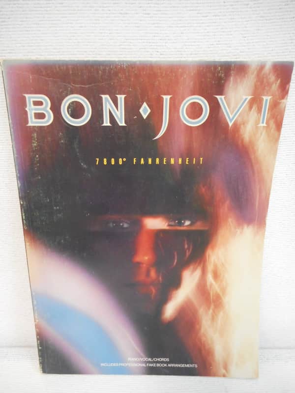 Vintage Bon Jovi 7800 Fahrenheit Songbook image 1