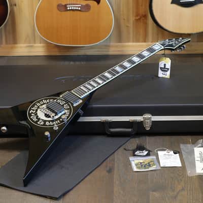 1 of 1! 2008 Jackson USA Thrasher Skateboard KV2T King V Electric Guitar Thrasher Graphic Black + OHSC