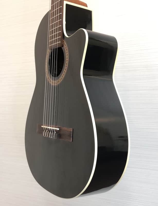 Godin La Patrie Hybrid CW Black QII Acoustic Electric Guitar (E.X.