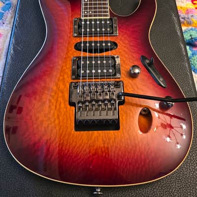 Ibanez S6570SK-STB Prestige with Rosewood Fretboard 2017 - 2018 - Sunset Burst image 2