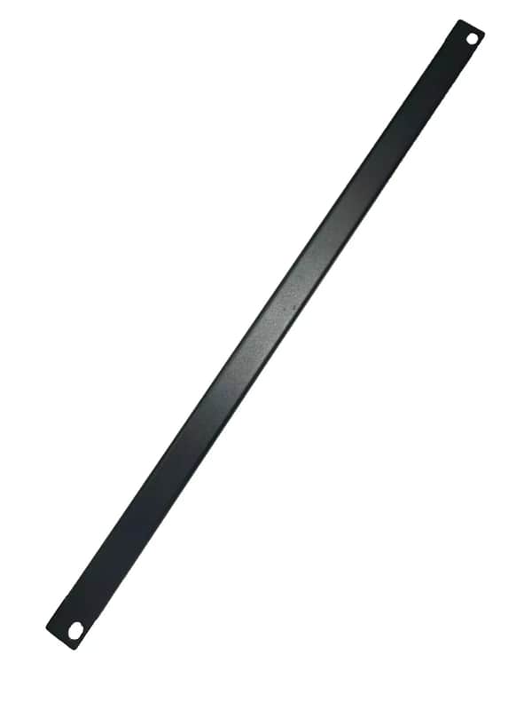 LASE 1/2U (Space) Black Heavy Duty Flanged 16GA Blank Rack Case Panel 19" x 0.875" image 1