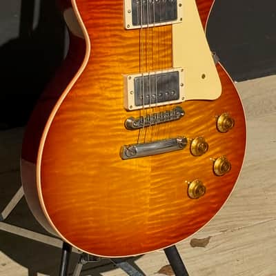 Gibson Les Paul R9 '59 Reissue 2020 - beautiful Cherry'burst very figured & featherweight ! image 5
