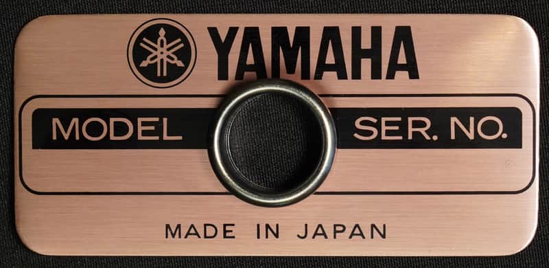 Yamaha Copper Recording Custom Drum badge 1980s - Copper image 1