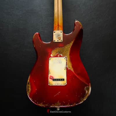 Fender Stratocaster Wild Red Cherry 40th Anniversary Aged Relic Made in USA image 9