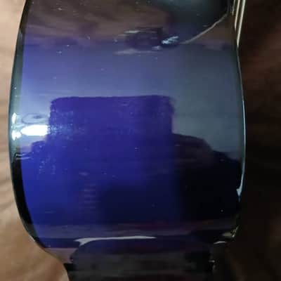 FLORAL HAND-PAINTED DARK PURPLE CLASSICAL GUITAR 30" image 11