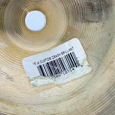 Zildjian 15" A Custom Crash Cymbal 1991 - Present - Brilliant image 5