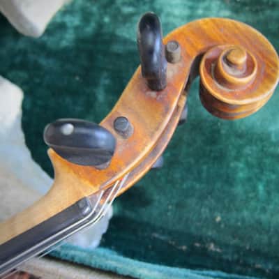 Jacobus Stainer German 4/4 Violin Germany Circa-1930s-1940s-Reddish Brown Varnish image 17