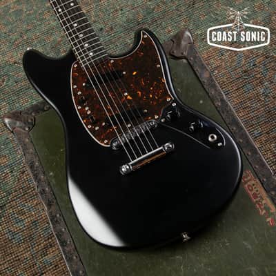 2010 Fender FSR '69 Mustang MG-MH-STP Matching Headstock Stoptail Matte Black Made in Japan MIJ image 6